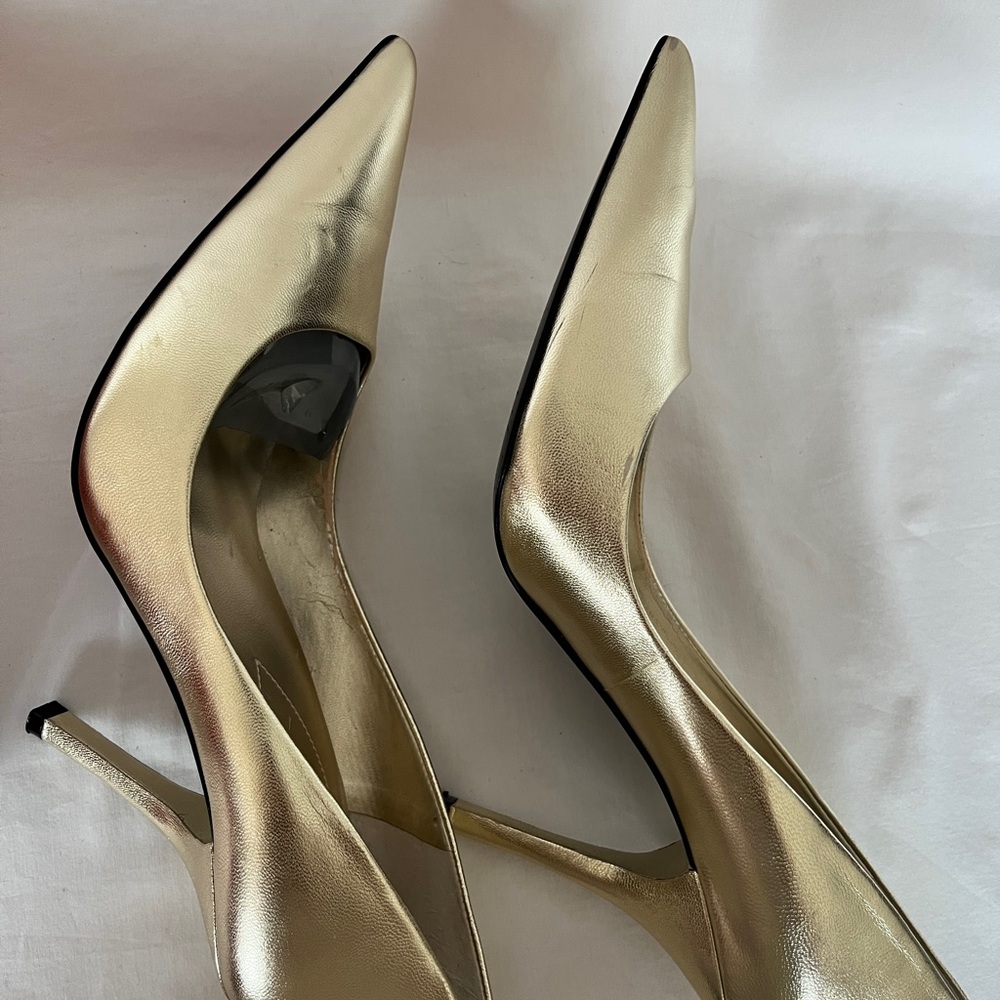 Guess Gold Stiletto Heels with Pointed Toe - Picture 4 of 7